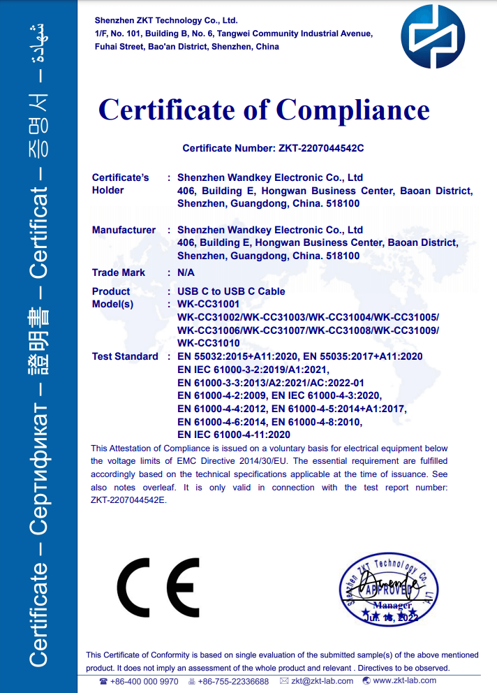 CE-type-c-to-type-c-cable-factory